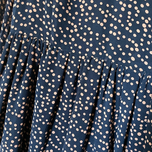 Beautiful dark blue with pastel pink dress M - Picture 2 of 6